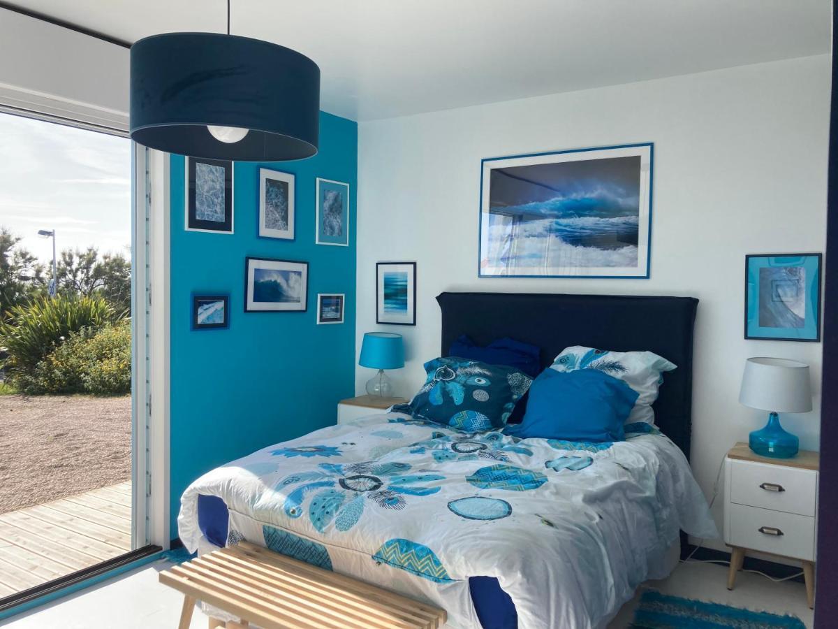 La Maison Bleue-Sciotot-Les Pieux Bagian luar foto